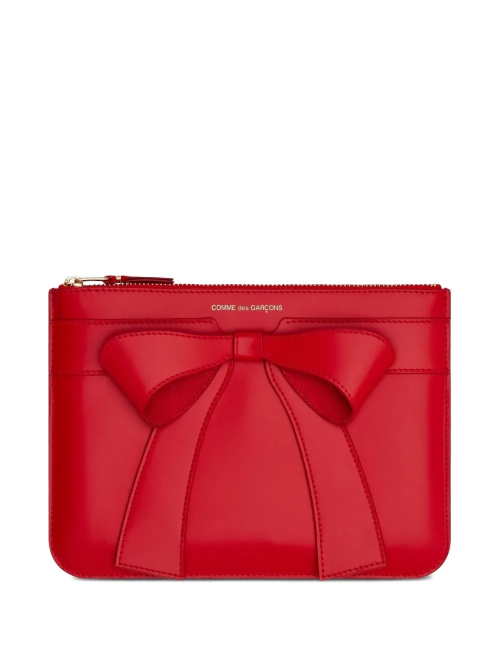 Comme Des Garçons Wallet bow-detail leather wallet Rood