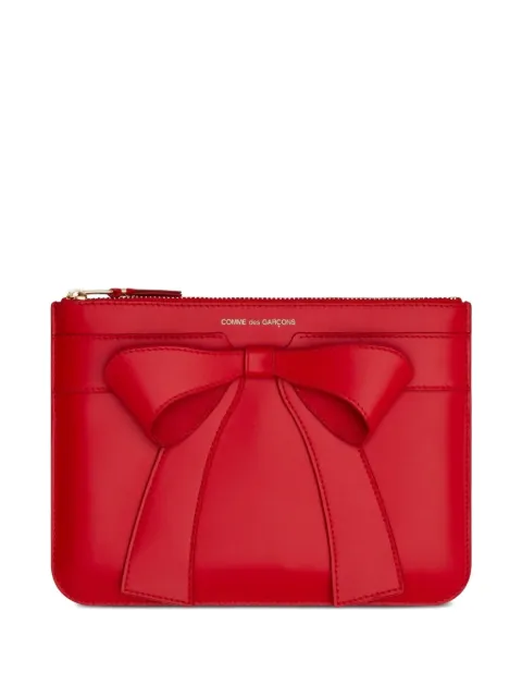 Comme Des Garçons Wallet bow-detail leather wallet
