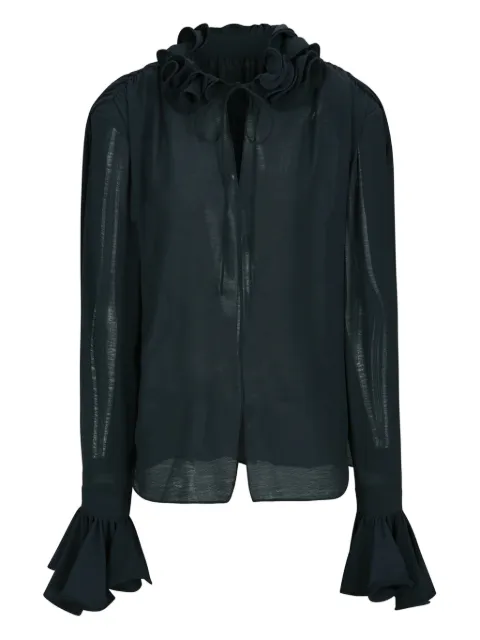 YCH ruffle-detail blouse