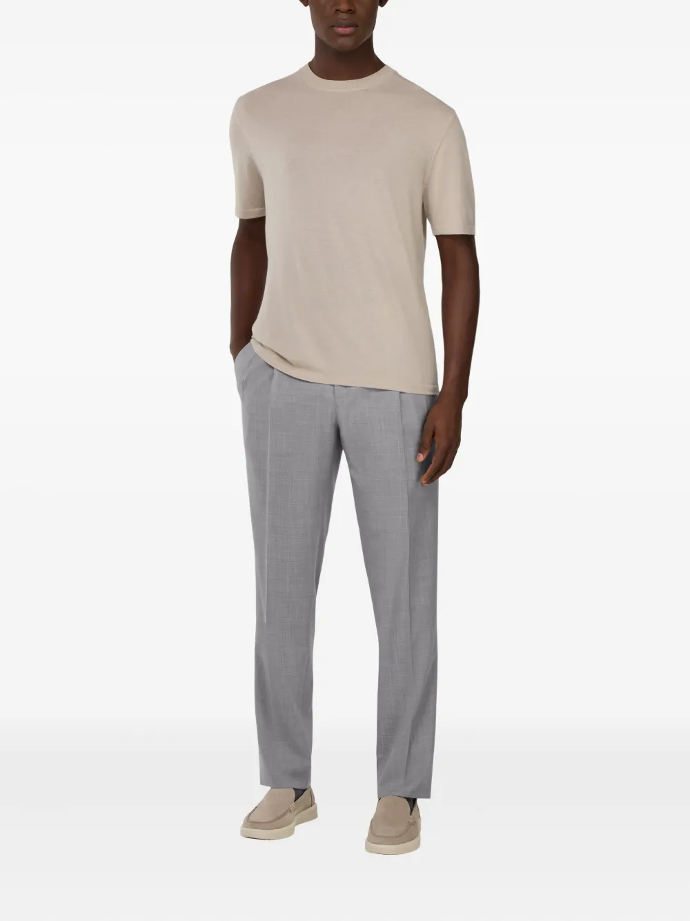 Boggi Milano Broek met zijzak Grijs