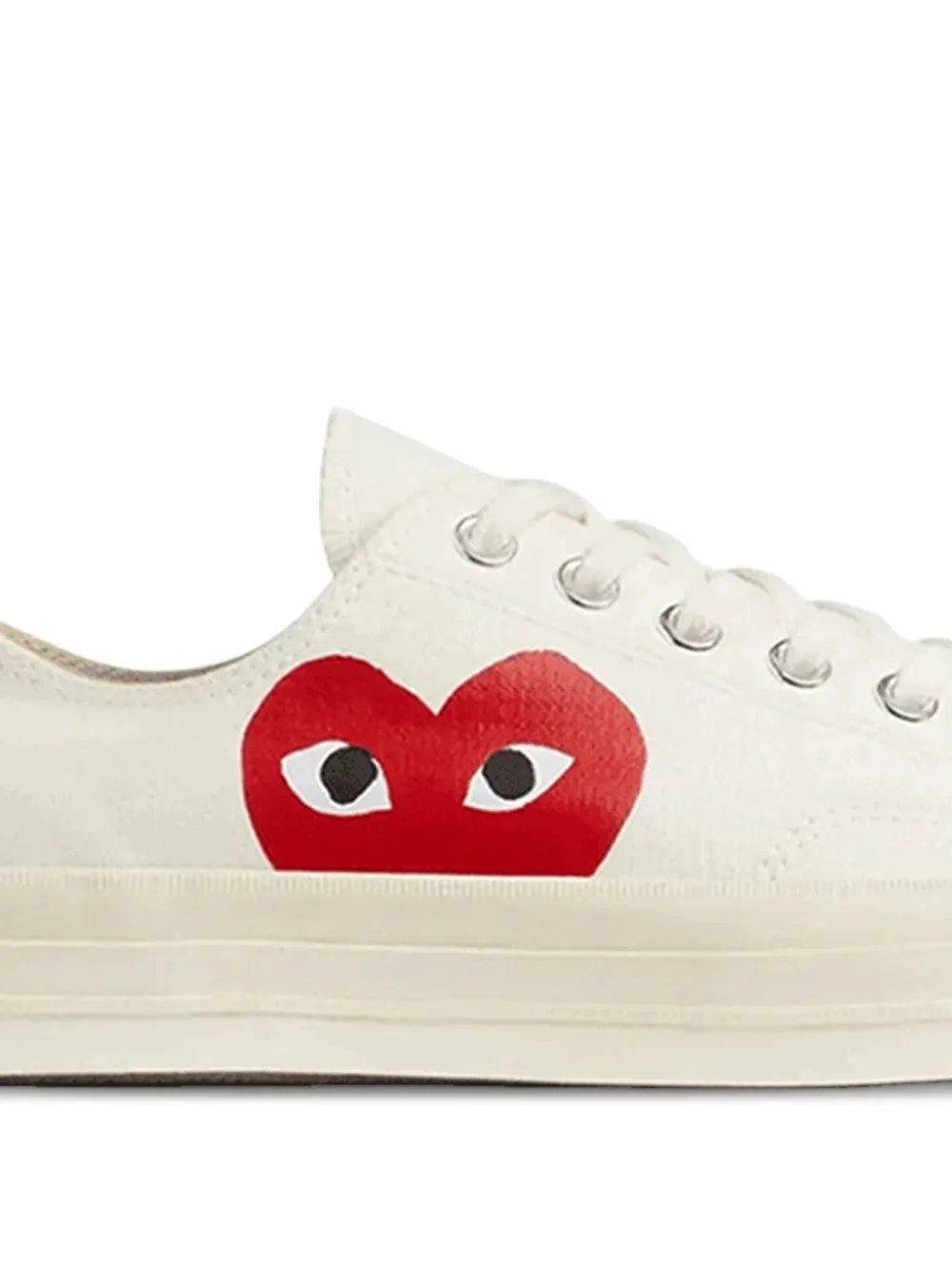 Comme Des Garçons Play x Converse heart-logo sneakers White