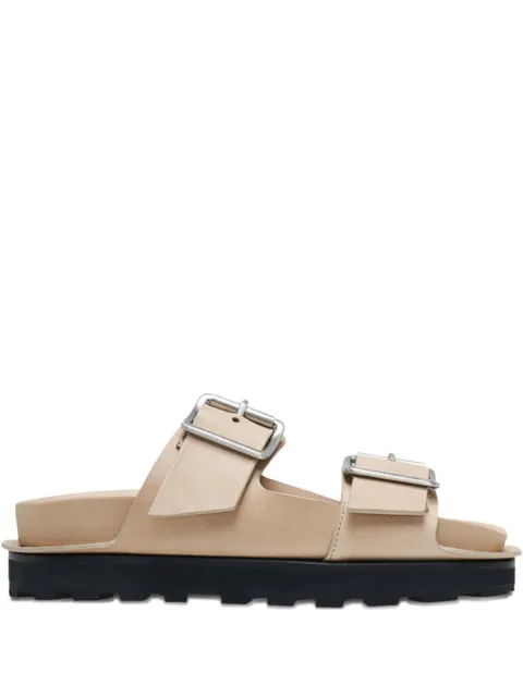 Jil Sander double-buckle leather sandals