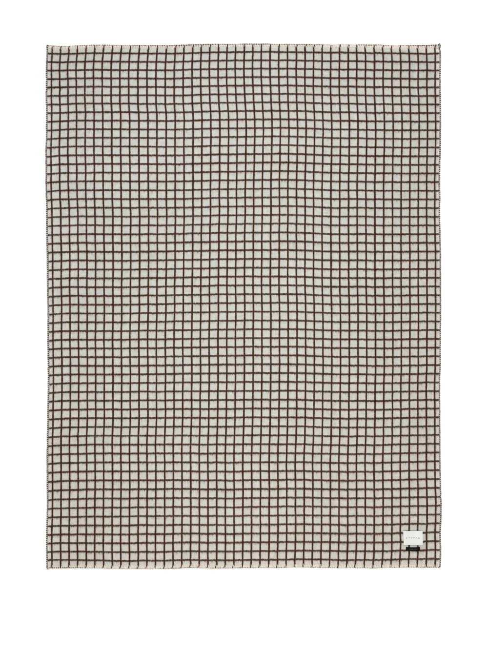 BLACKSAW Deken met rasterpatroon (200 cm x 150 cm) - Bruin