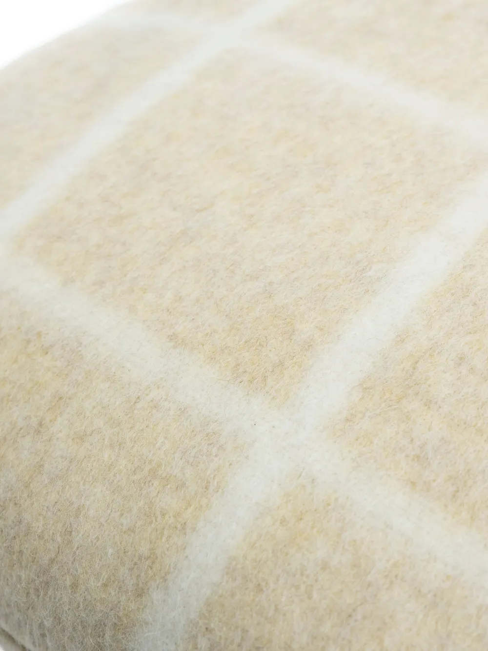 Blacksaw Grid-pattern Cushion In Neutral