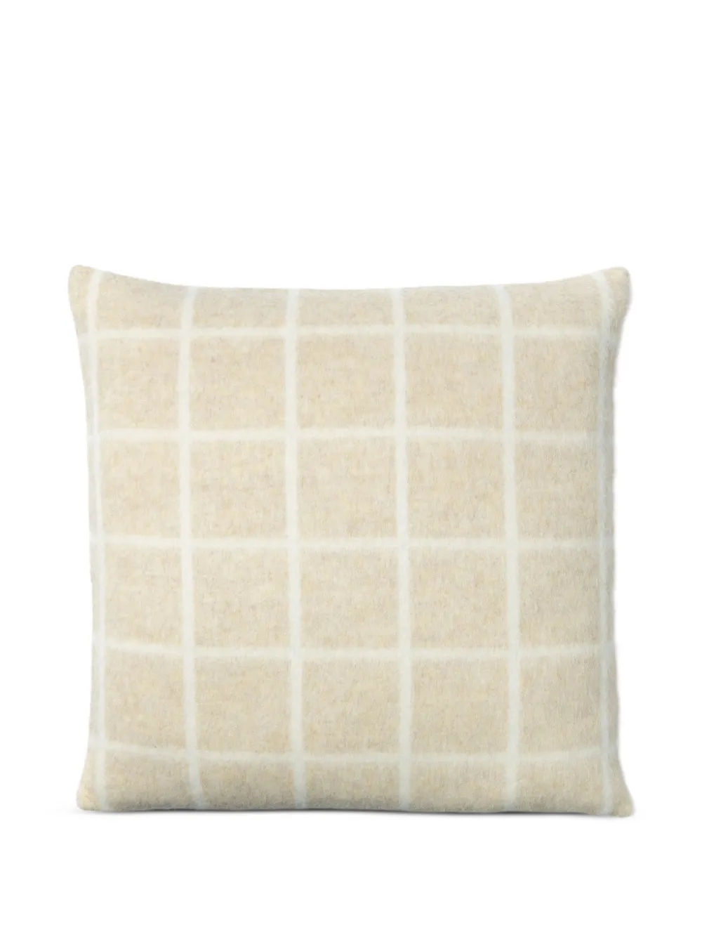 BLACKSAW grid-pattern cushion | Neutrals | Image 1