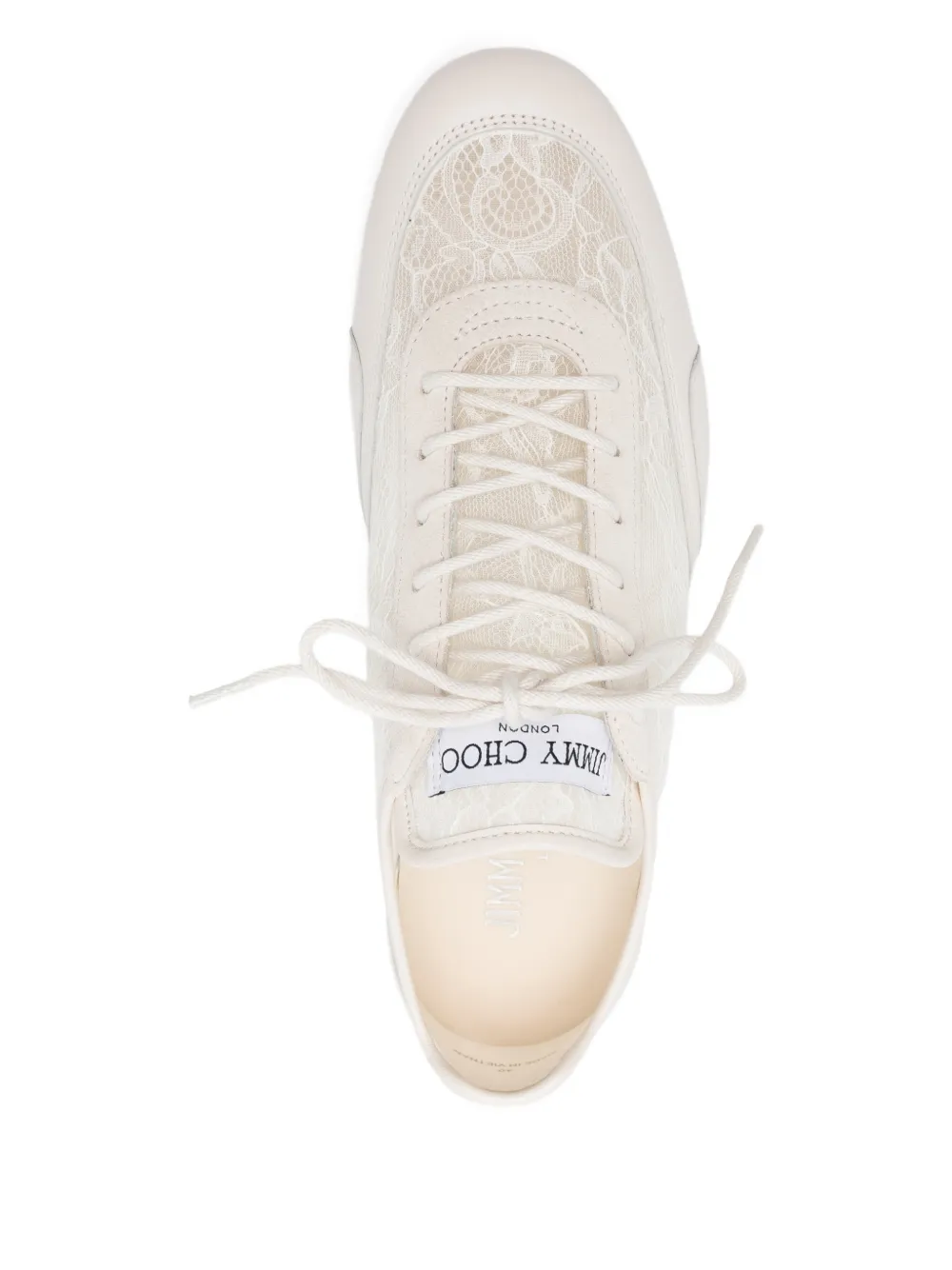Jimmy Choo Sunny sneakers met veters Beige
