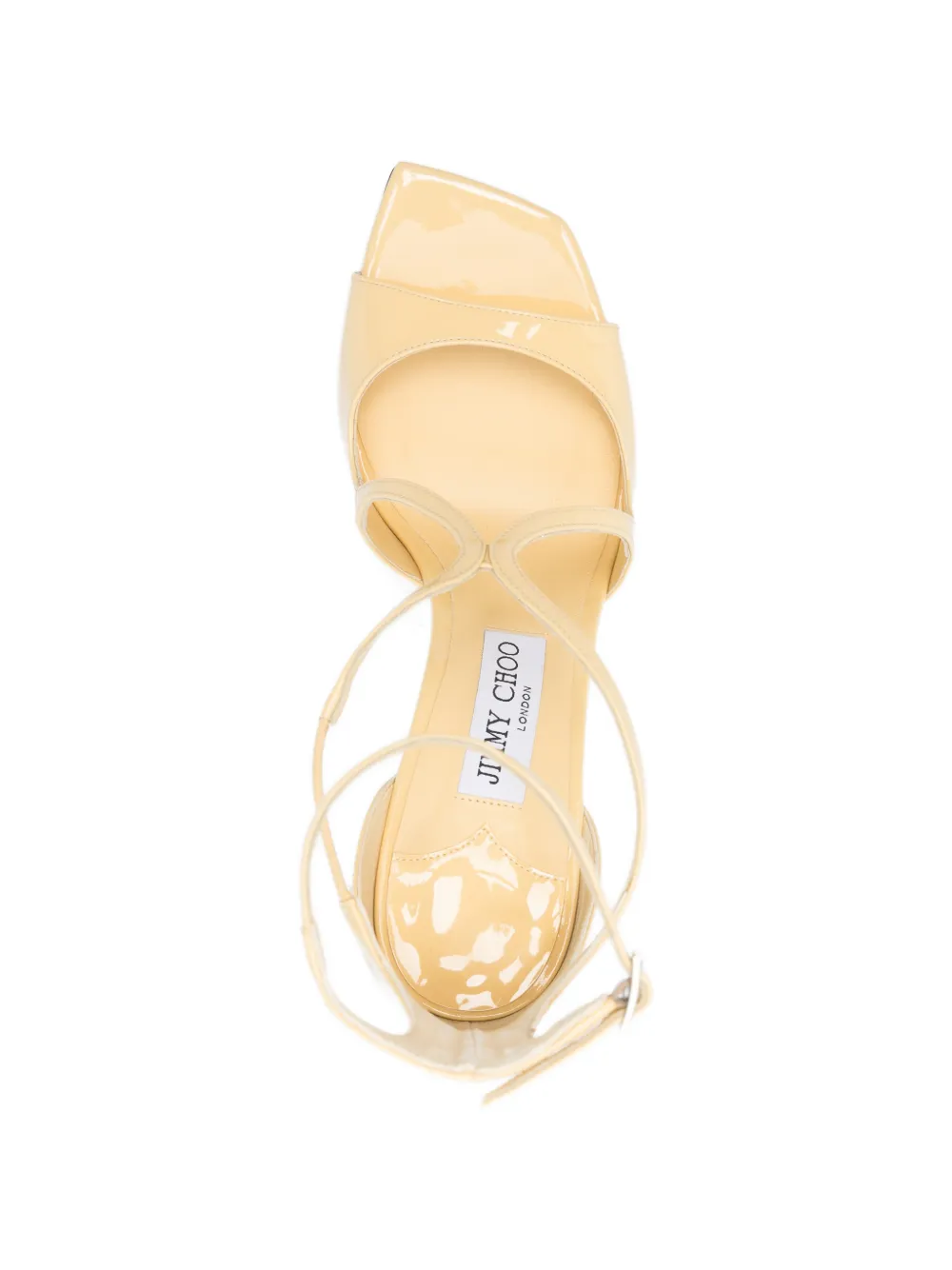 Jimmy Choo Azia leather sandals Geel