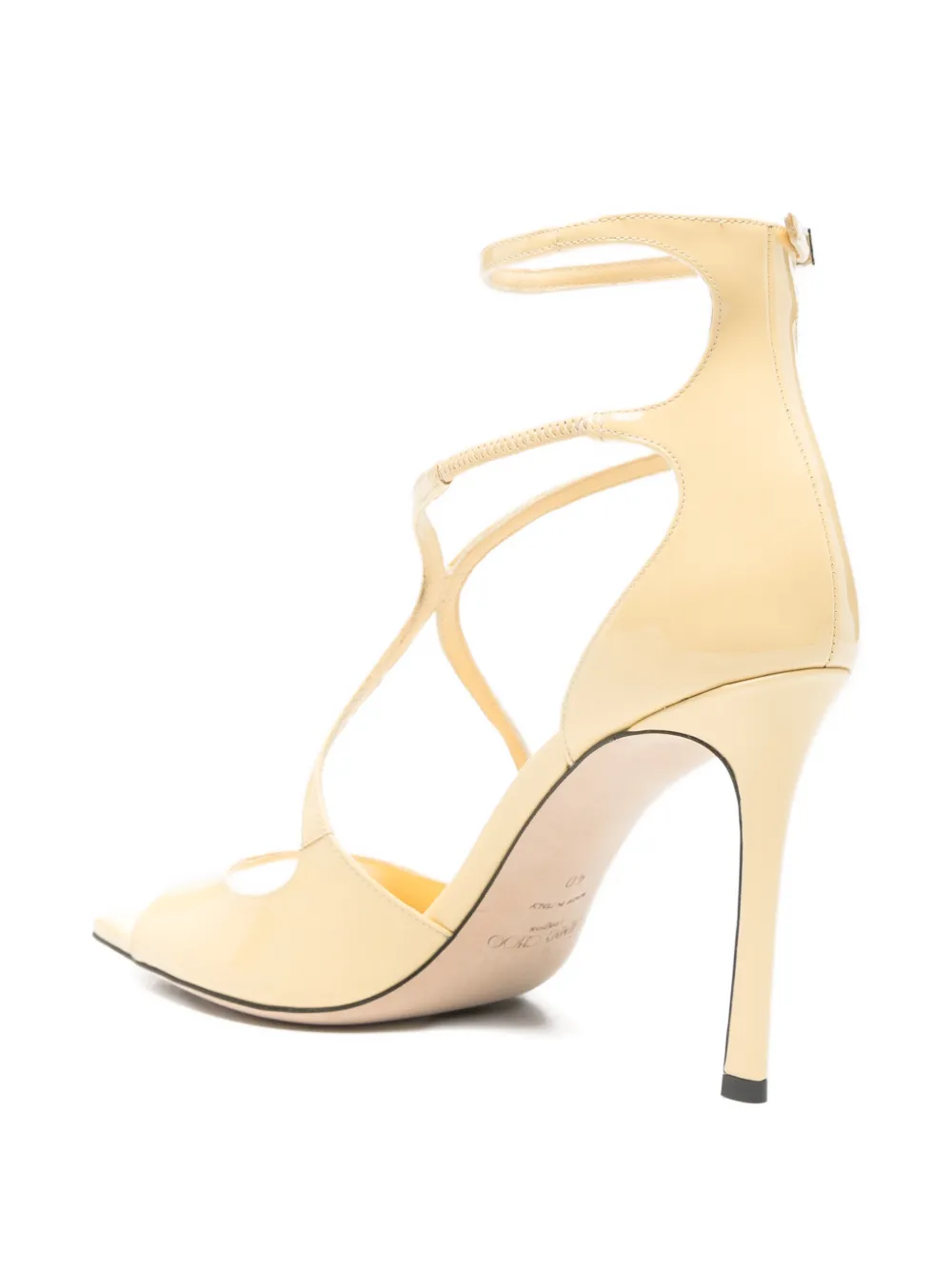 Jimmy Choo Azia leather sandals Geel