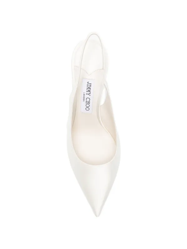 Jimmy Choo Love スリングバック パンプス | ホワイト | FARFETCH JP