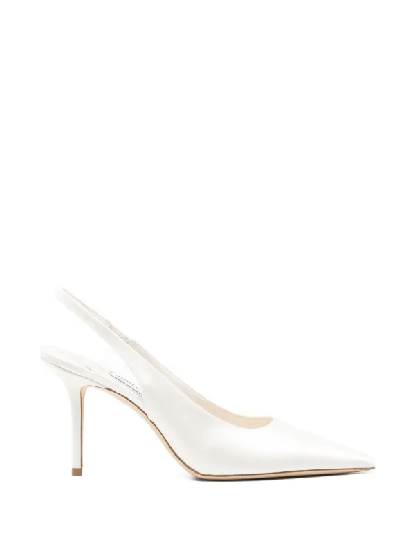Jimmy Choo Love スリングバック パンプス | ホワイト | FARFETCH JP