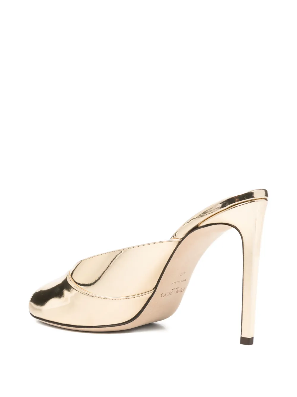 Jimmy Choo Brigitte peep-toe mules Goud