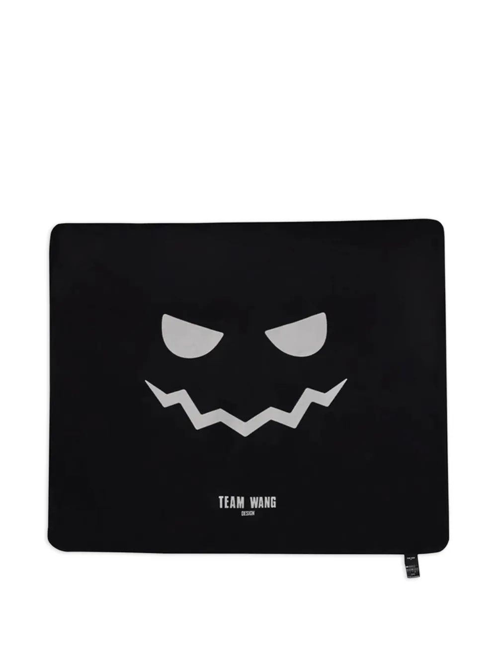Team Wang Design Spooky Face Blanket (160cm X 130cm) In Black