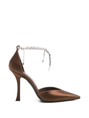 Jimmy Choo Stevie アンクルストラップ パンプス | パープル | FARFETCH JP