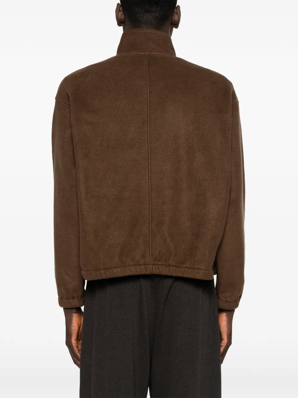 Auralee Half-zip Fleece Sweatshirt In Brown