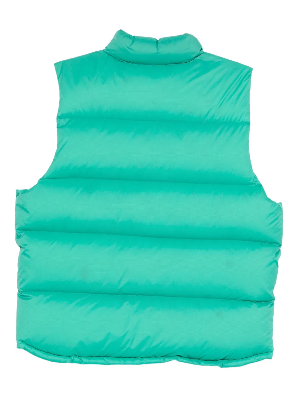 Auralee Ripstop Padded Gilet In Green