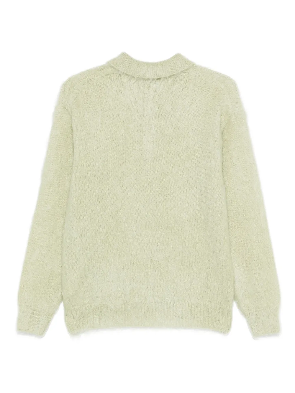 Auralee button-up sweater - Groen