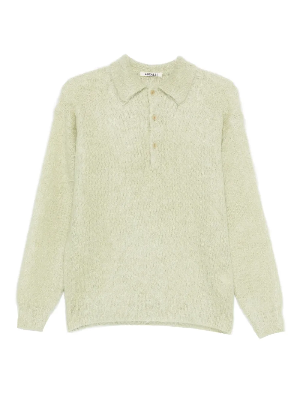 Auralee button-up sweater | Green | Image 1