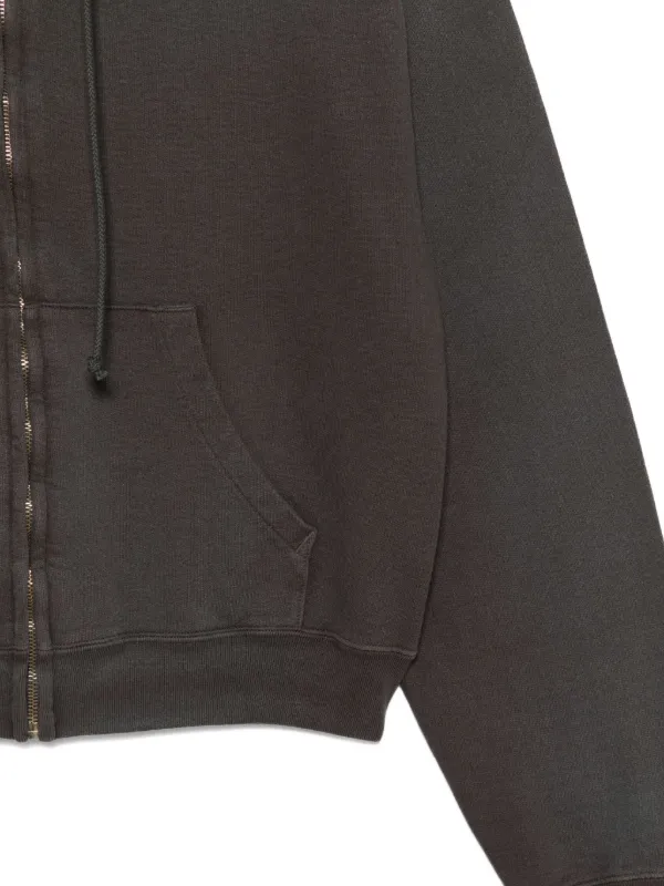 Auralee zip-up Cotton Hoodie | Black | FARFETCH
