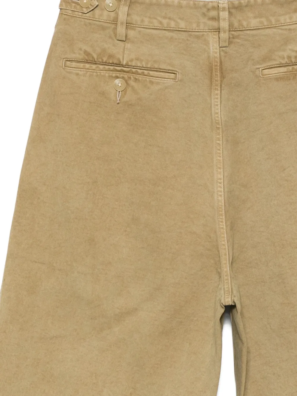 Auralee Product Dyed Finx Chino Narrow Pants In Brown