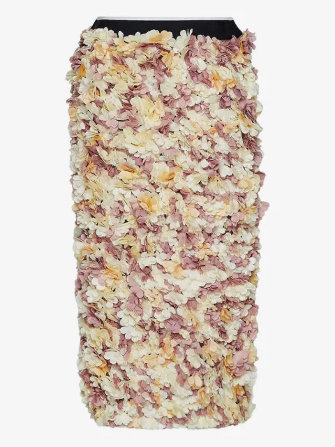 Marni flower-embellished midi skirt