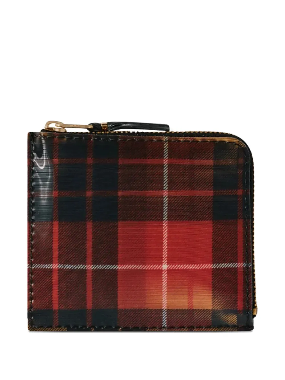 Comme Des Garçons Wallet Geruite portemonnee Rood