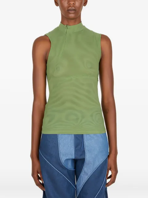 rusfrcade Esra mock-neck zip-front top