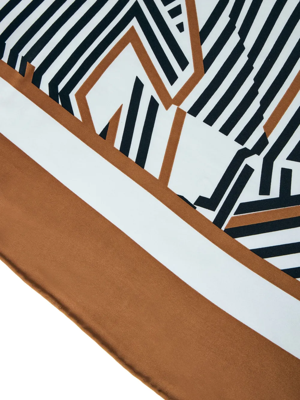 Max Mara geometric-print scarf - Bruin