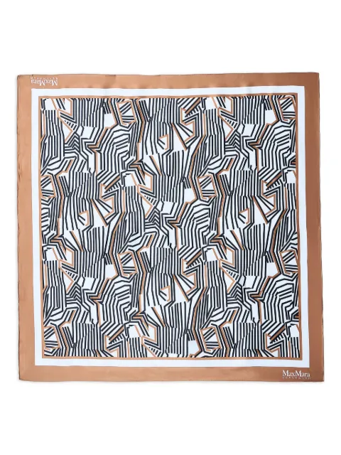Max Mara geometric-print scarf