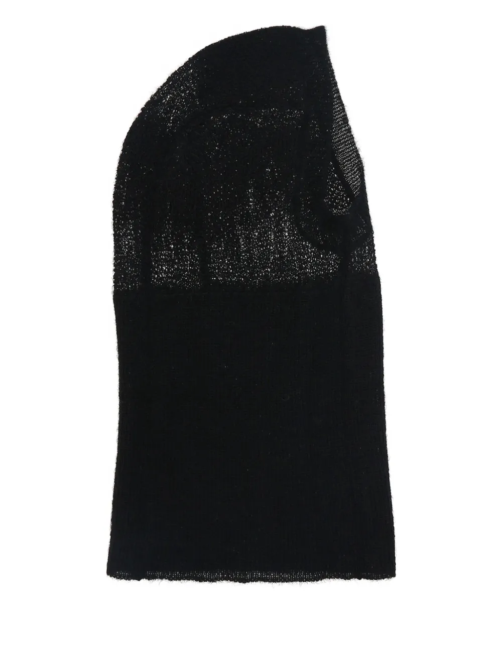 Ann Demeulemeester モヘアシルクバラクラバ - ブラック Ann Demeulemeester モヘアシルクバラクラバ - ブラック