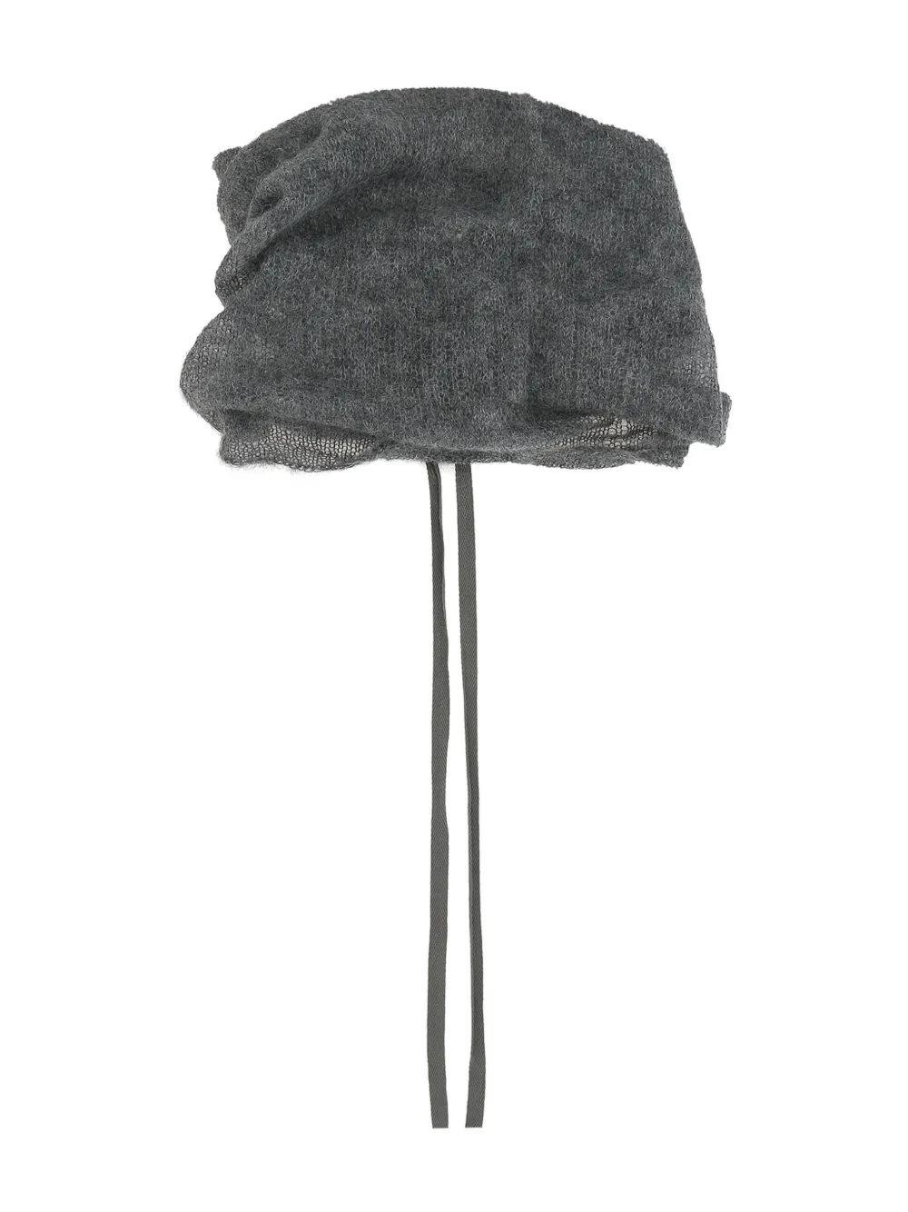Ann Demeulemeester Sjaal met gesmockt detail - Grijs