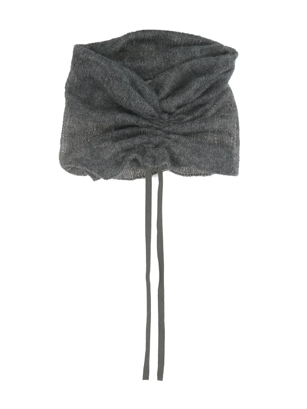 Ann Demeulemeester Sjaal met gesmockt detail Grijs