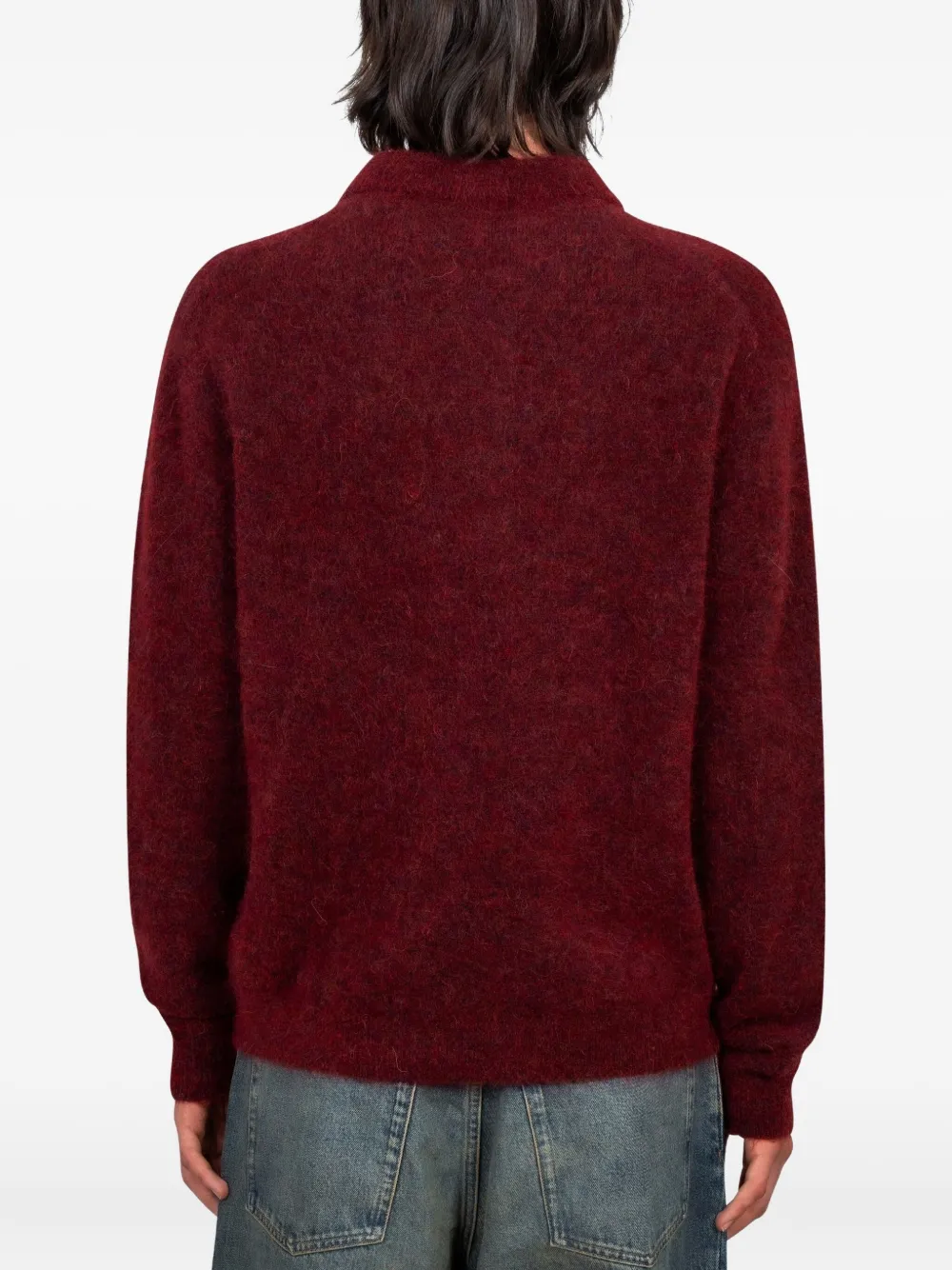Sunflower Polo Mohair Sweater In Brown
