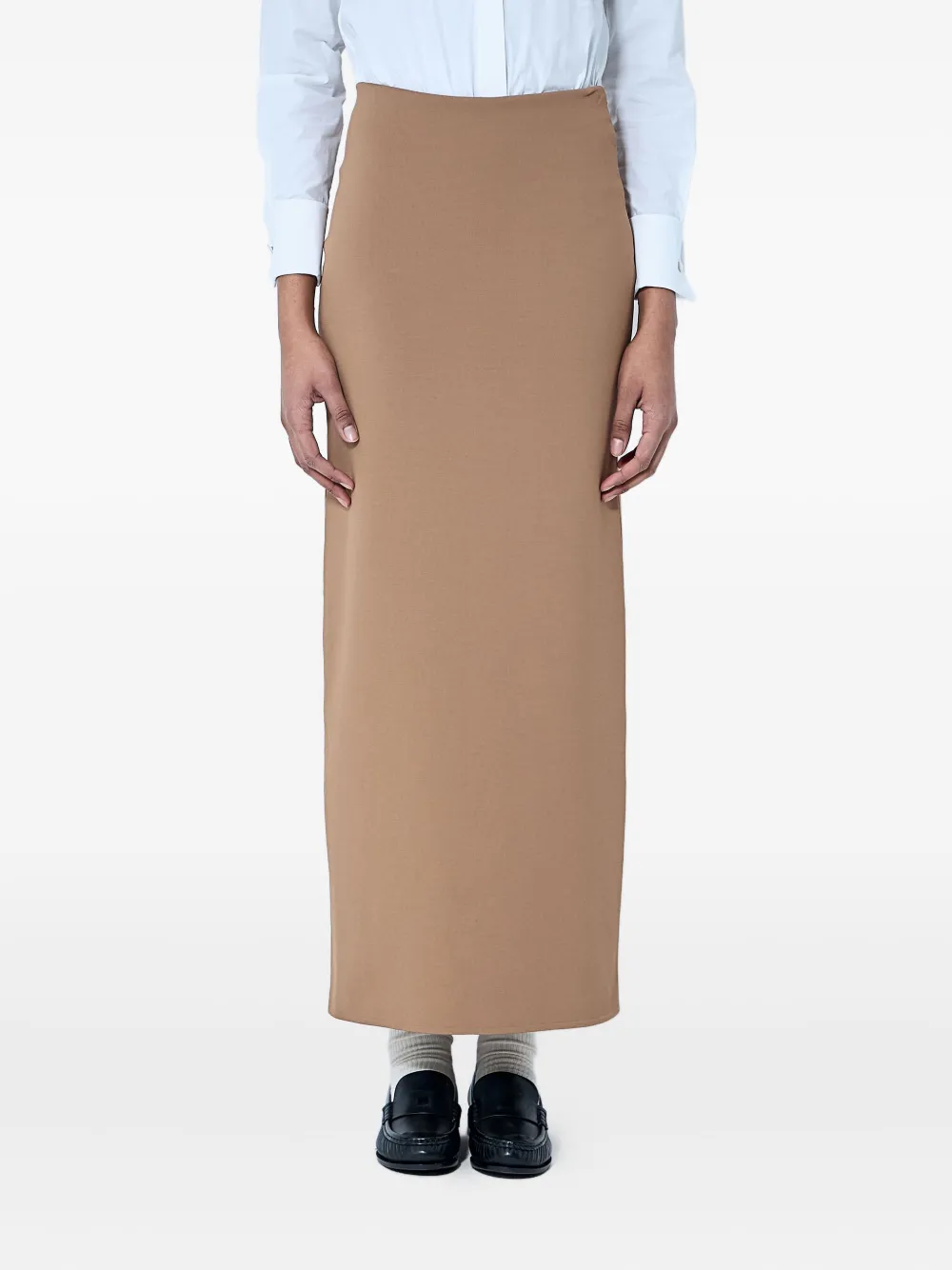 Max Mara zipped maxi skirt | Brown | Image 1