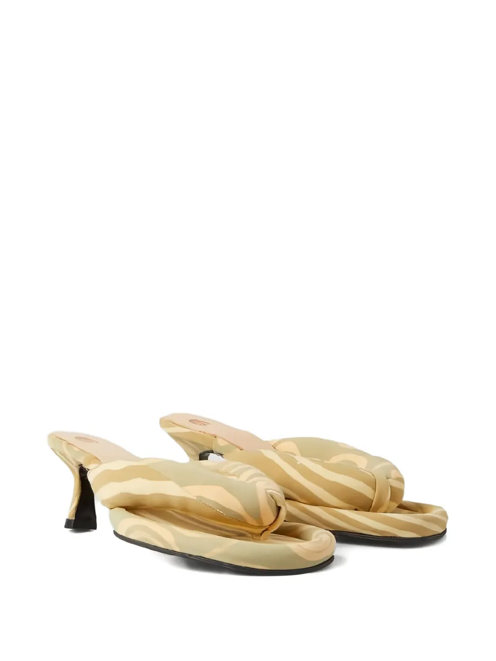 Ugo Paulon 50mm Patel graphic-print kitten-heel sandals | Heeled Sandals | Image 2