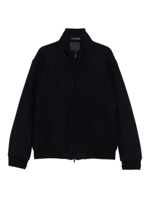 Giorgio Armani zip-front patch-pocket jacket