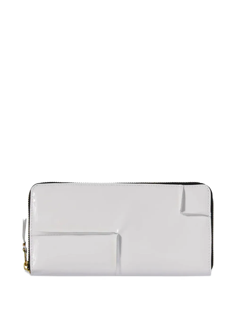 Comme Des Garçons Wallet panelled zip-around wallet Wit