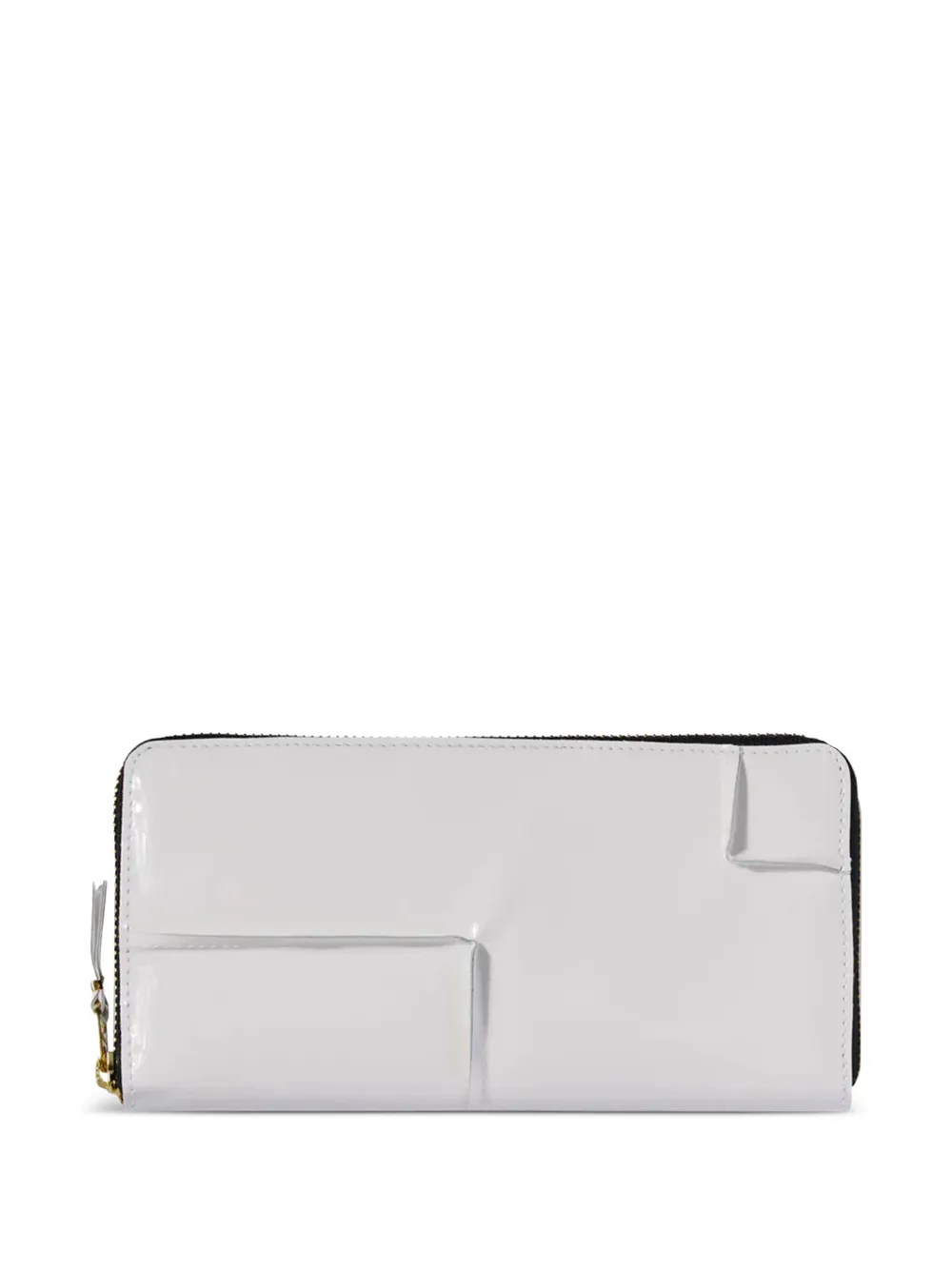 Comme Des Garçons Wallet panelled zip-around wallet | White | Image 1