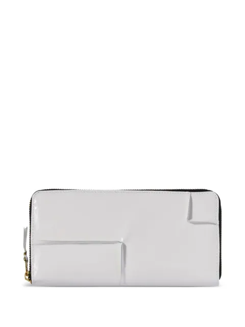 Comme Des Garçons Wallet cartera con paneles y cierre