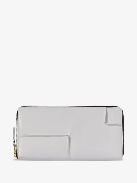 Comme Des Garçons Wallet cartera con paneles y cierre