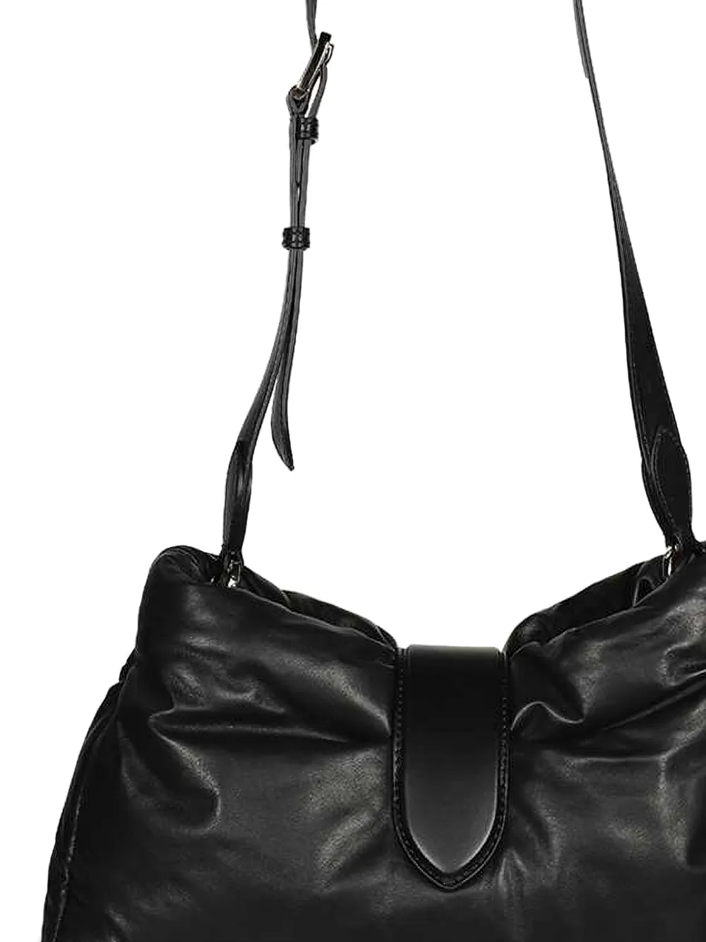 Max Mara padded flap shoulder bag Zwart