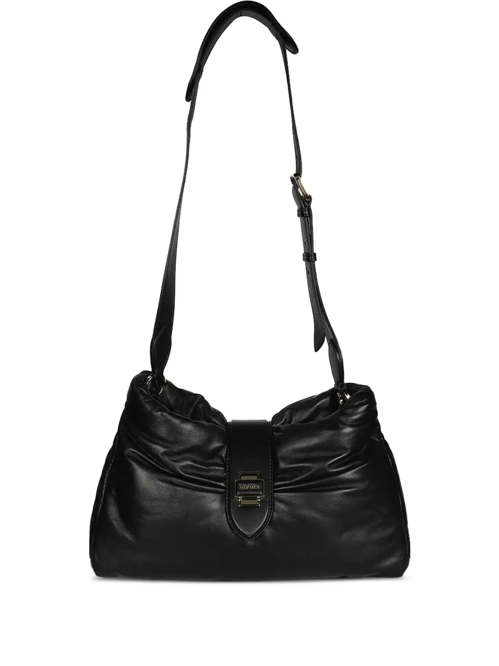 Max Mara padded flap shoulder bag Zwart