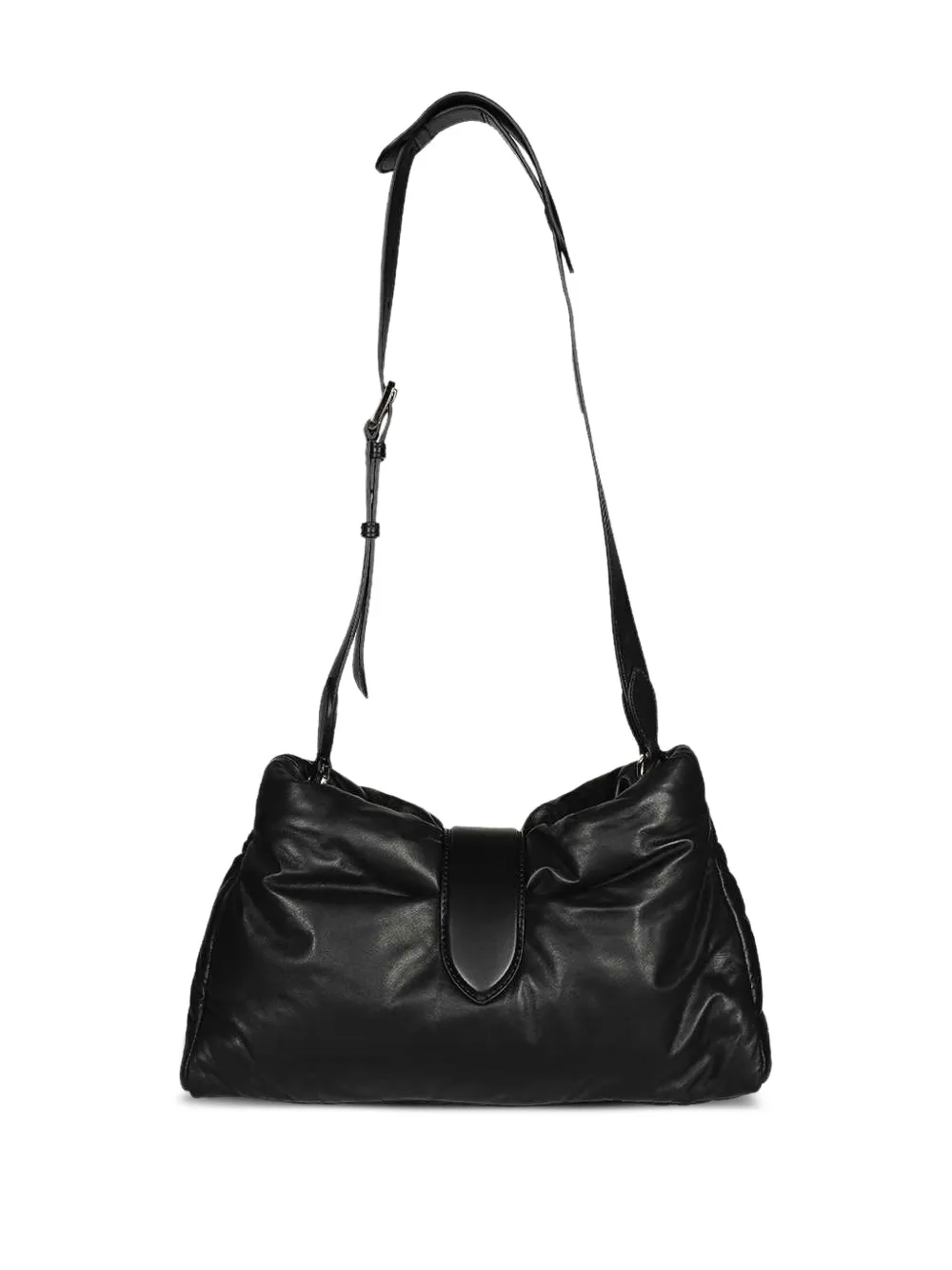 Max Mara padded flap shoulder bag Zwart