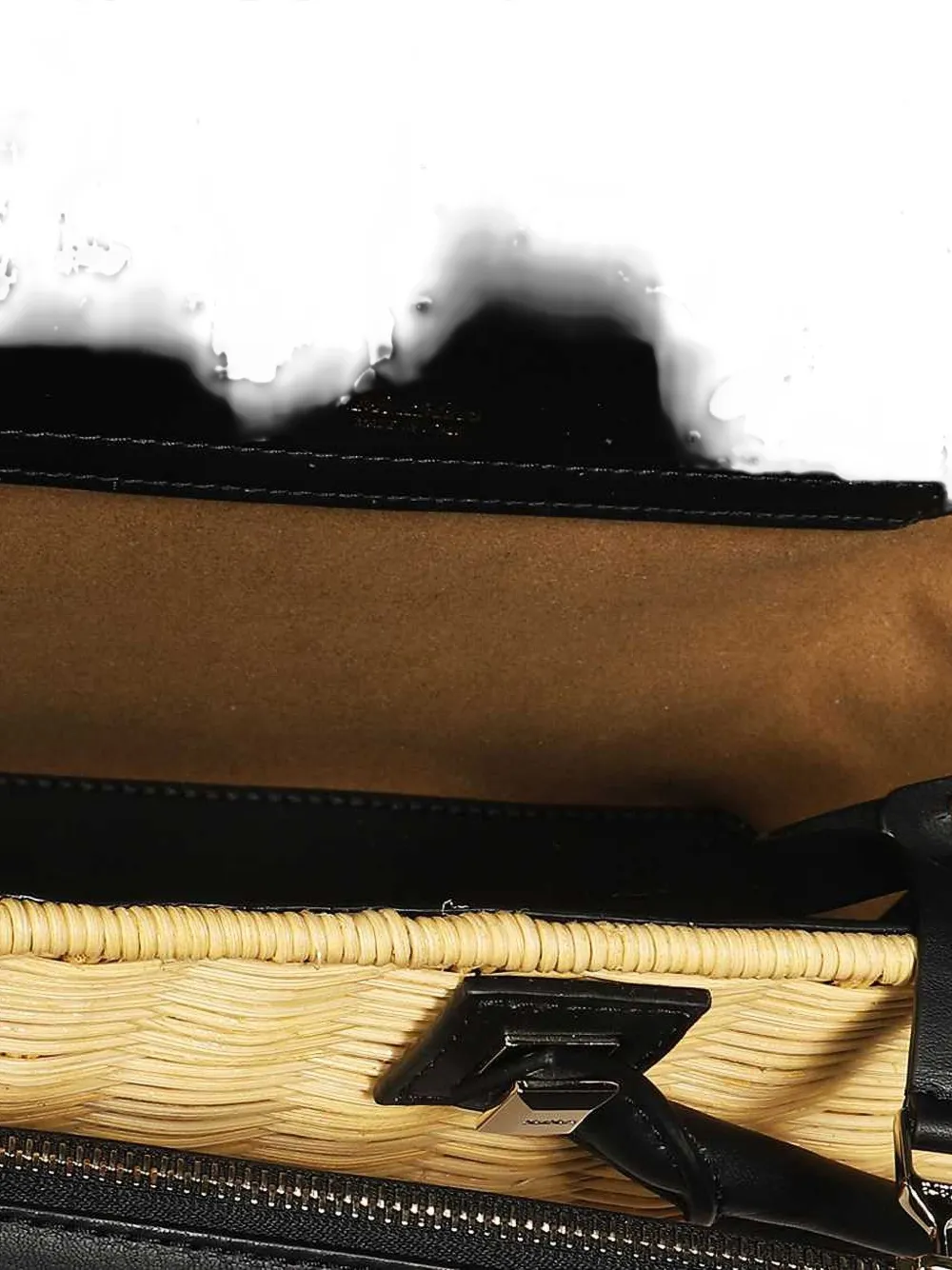 Max Mara Cestoswicker Tote Bag In Brown