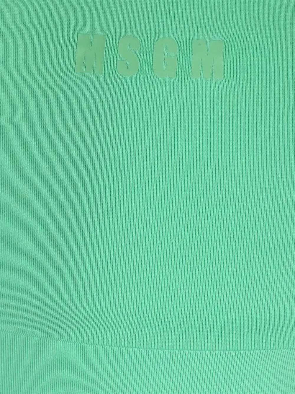 Msgm High-waist Leggings In Green