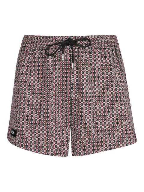 GCDS geometric-pattern drawstring shorts