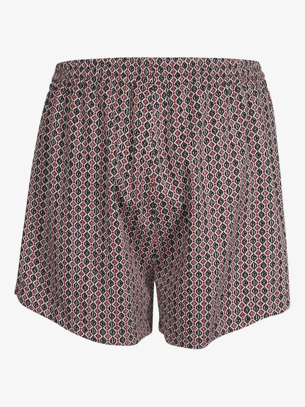 GCDS geometric-pattern drawstring shorts | Red | Image 1