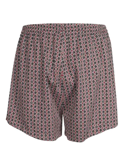 GCDS geometric-pattern drawstring shorts