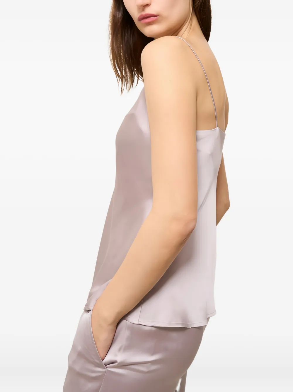 Herno sleeveless scoop-neck top Roze