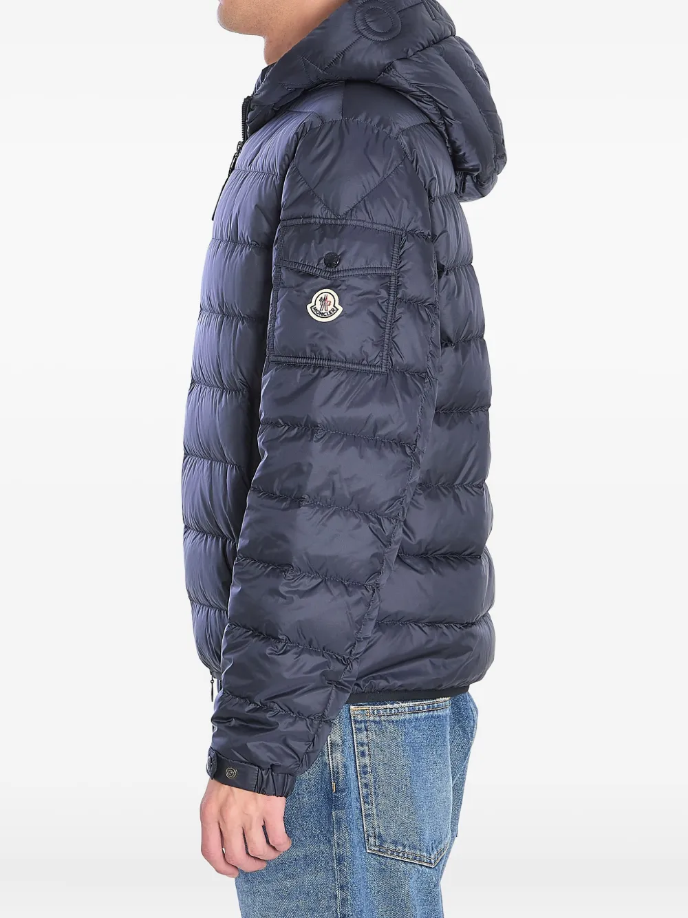Moncler Najan quilted hooded jacket 776|BLUE