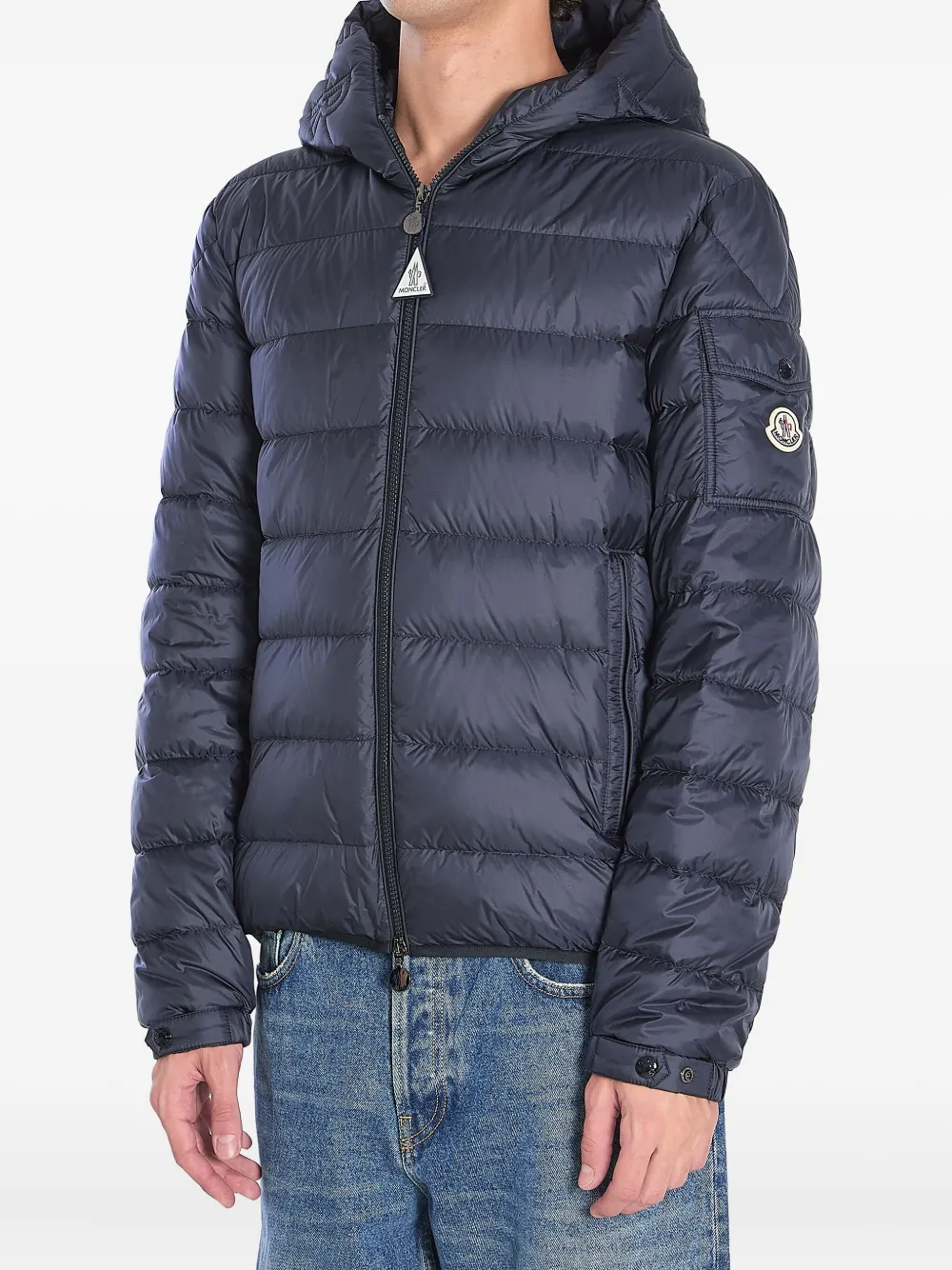 Moncler Najan quilted hooded jacket 776|BLUE